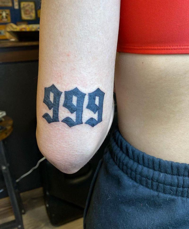 29 Pretty 999 Tattoos to Inspire You