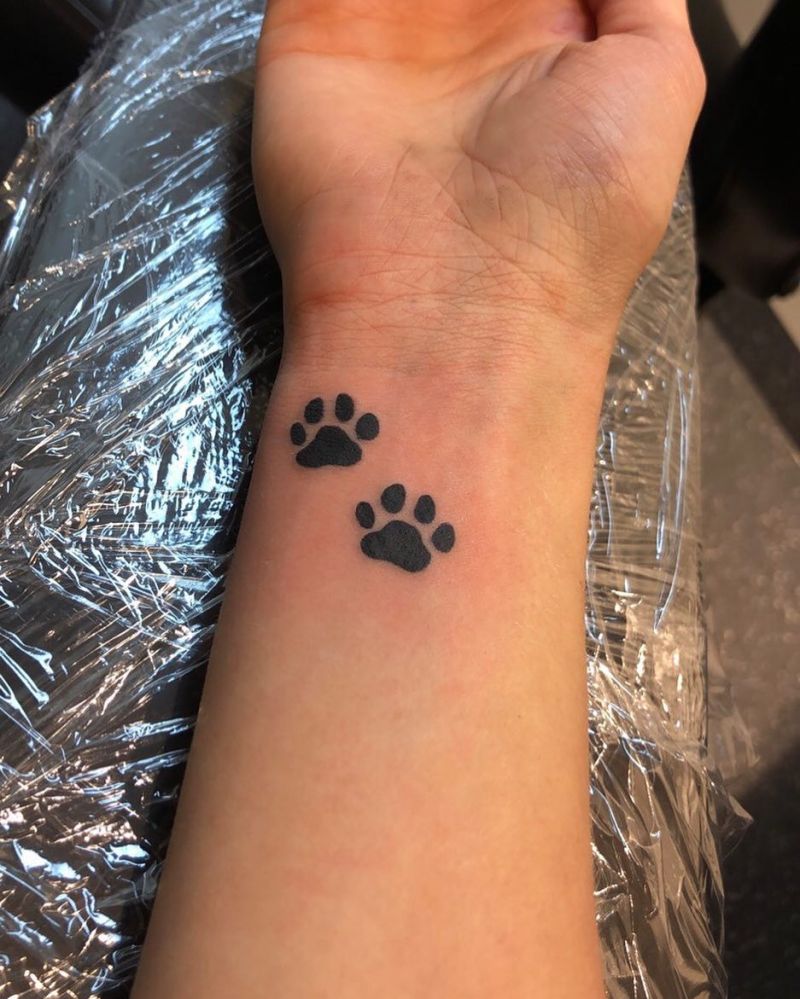 30 Cute Dog Paw Tattoos You Will Love