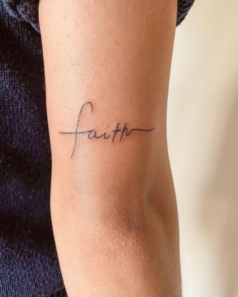 30 Pretty Faith Tattoos You Must Try