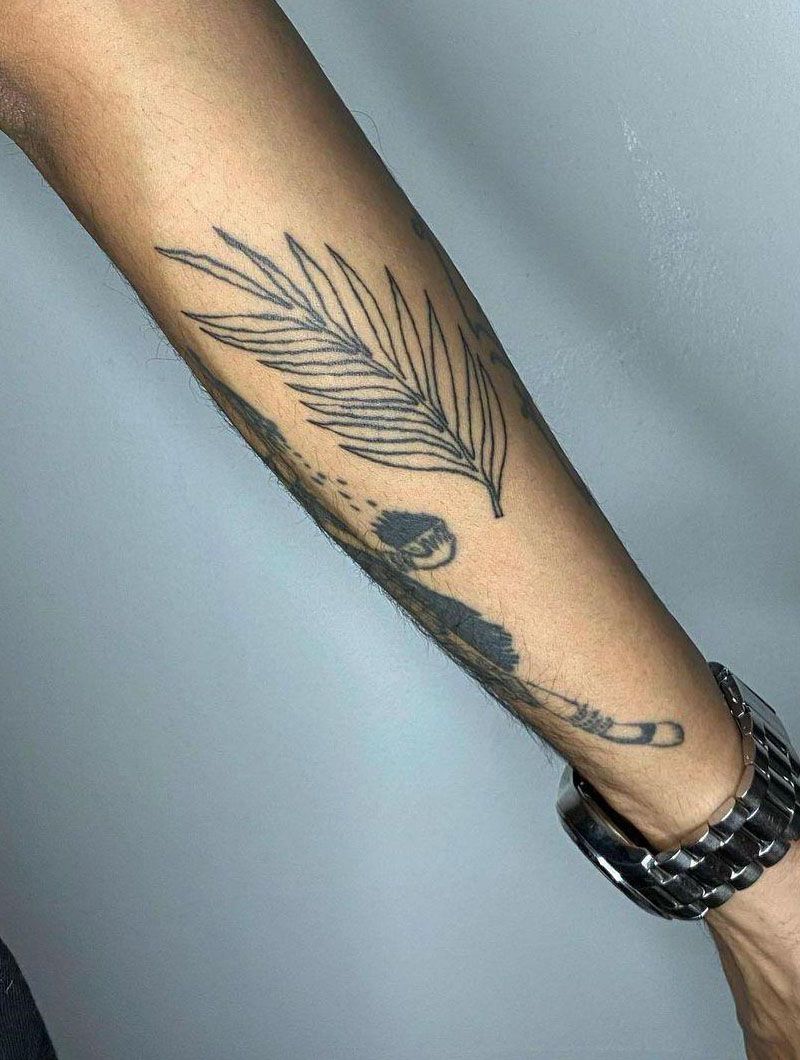 30 Pretty Palm Leaf Tattoos to Inspire You