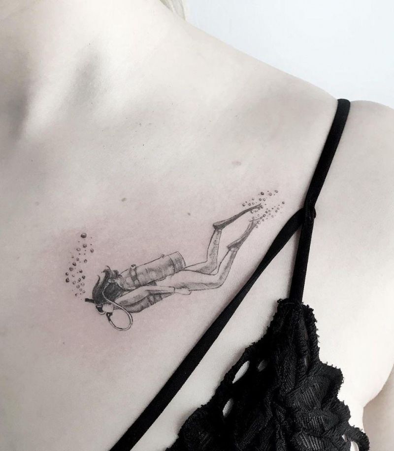 30 Creative Diver Tattoos You Can Copy