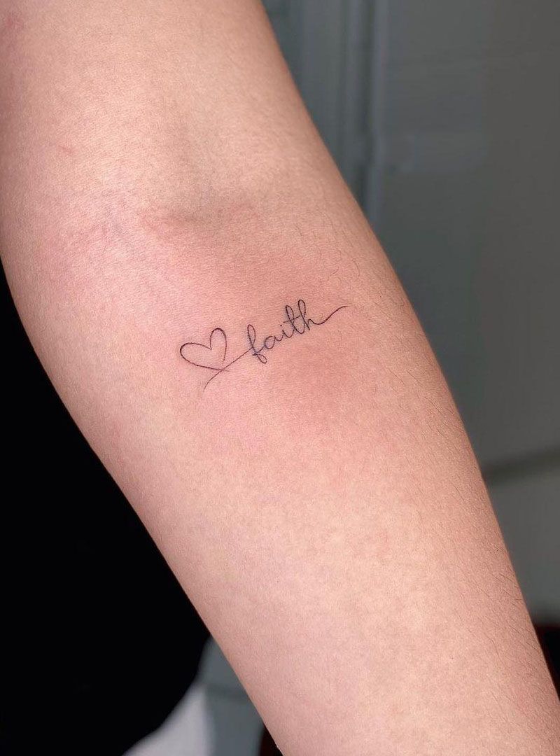 30 Pretty Faith Tattoos You Must Try