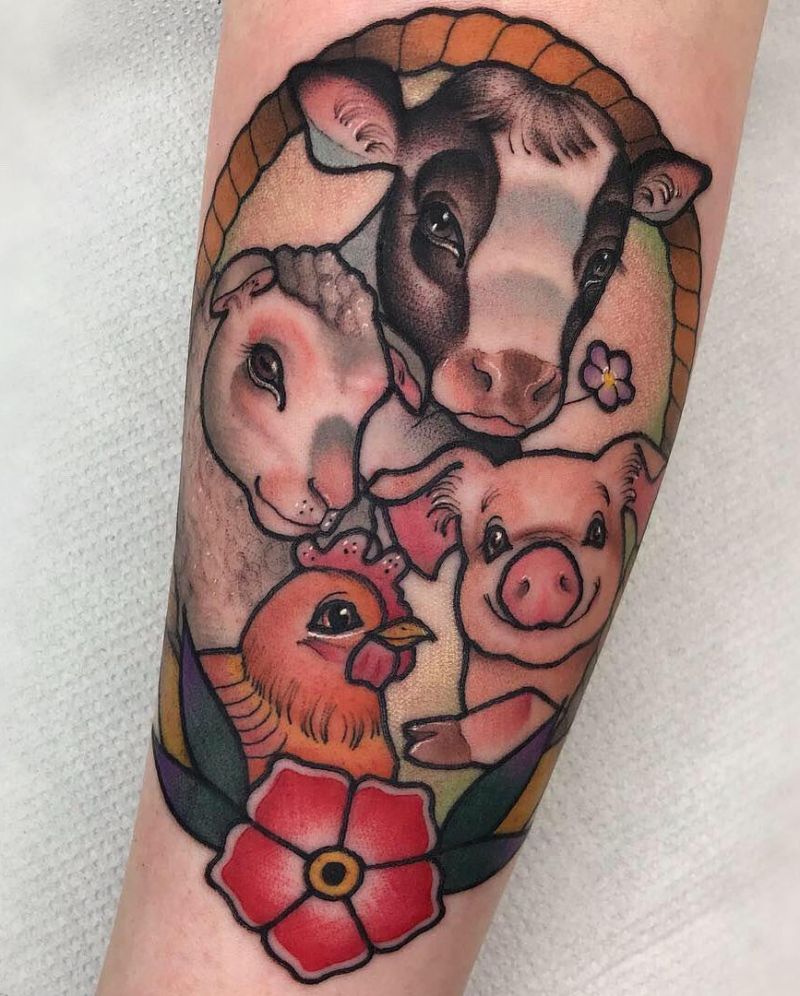 30 Great Farm Tattoos You Can Copy