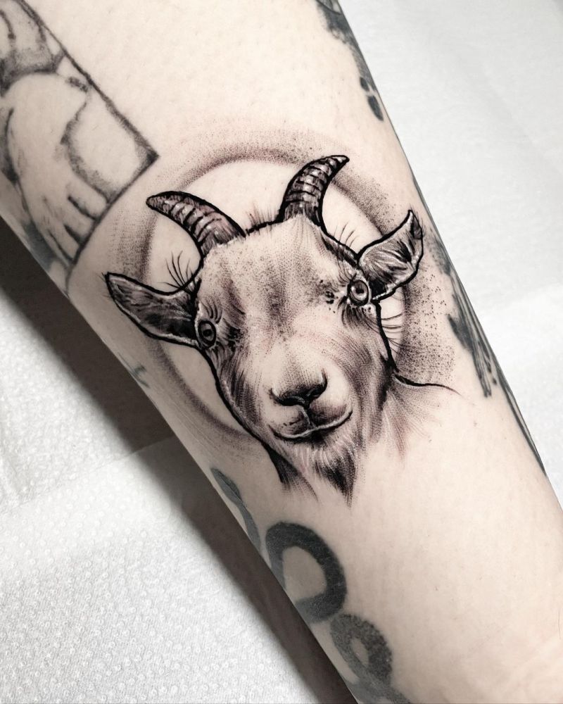 30 Pretty Goat Tattoos to Inspire You