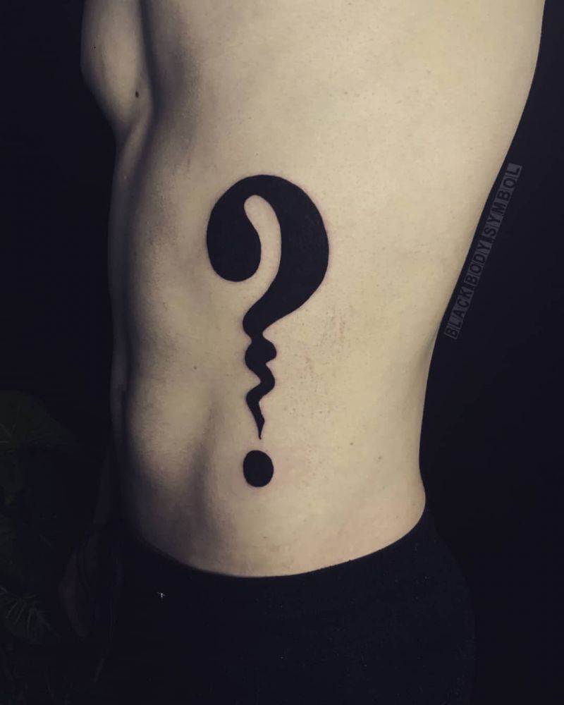 30 Pretty Question Mark Tattoos You Can Copy