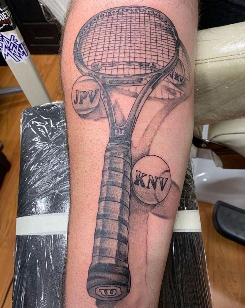 30 Pretty Tennis Tattoos to Inspire You