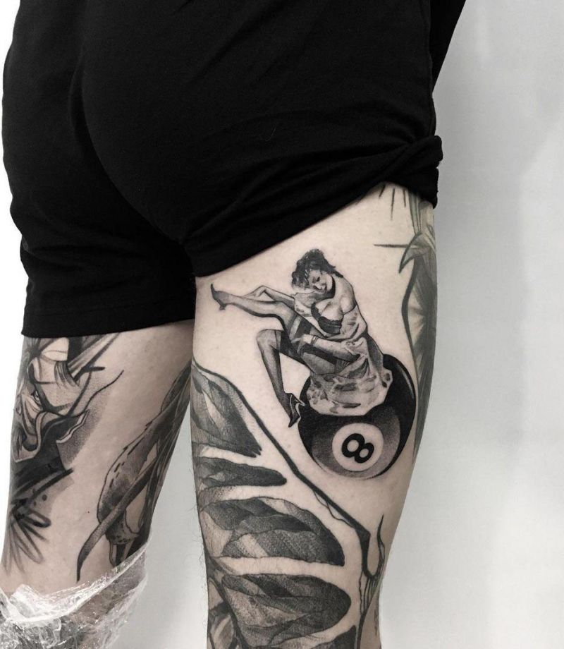 30 Pretty Billiard Tattoos You Will Love