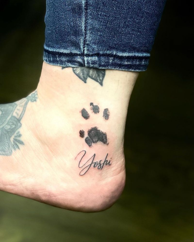 30 Cute Cat Paw Tattoos You Must Love