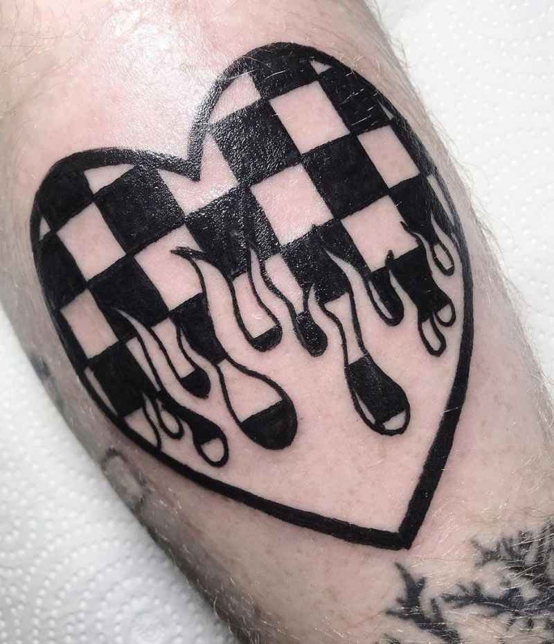 17 Checkered Tattoos Give You Unexpected Feeling