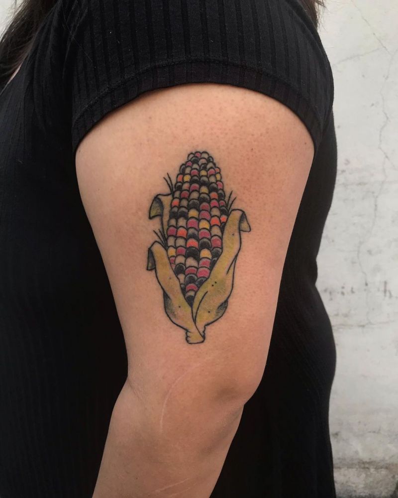 30 Pretty Corn Tattoos You Can Copy