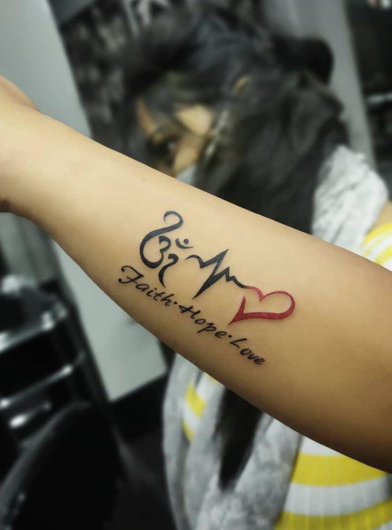 30 Pretty Faith Hope Love Tattoos You Must Try