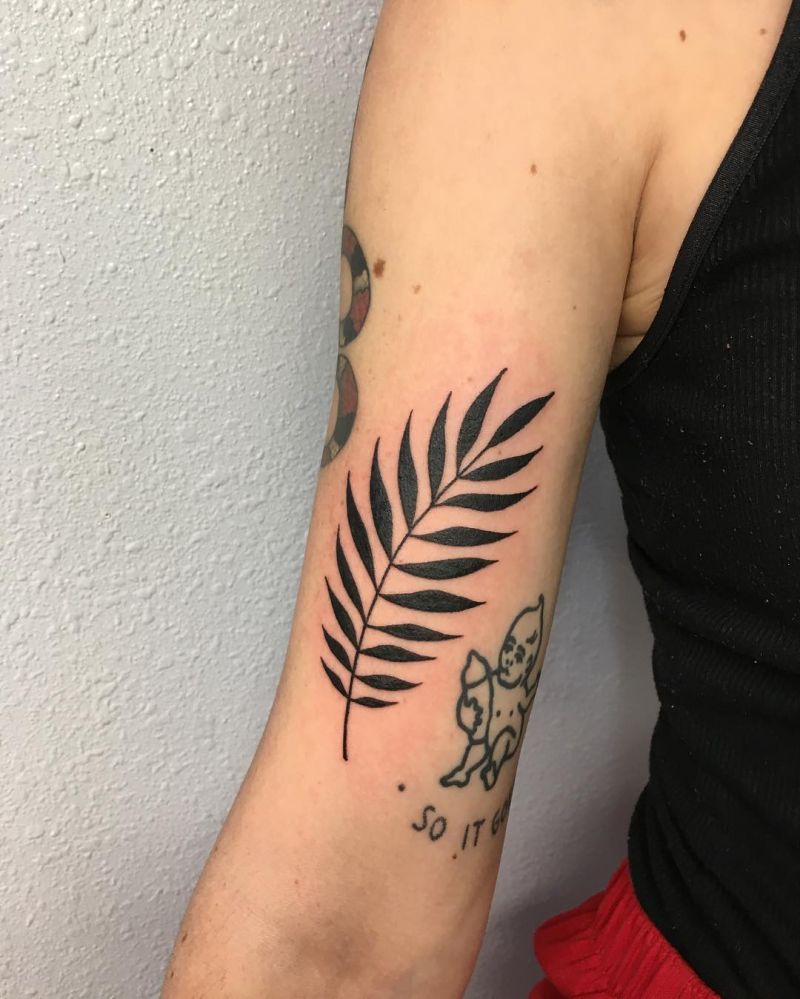 30 Pretty Palm Leaf Tattoos to Inspire You