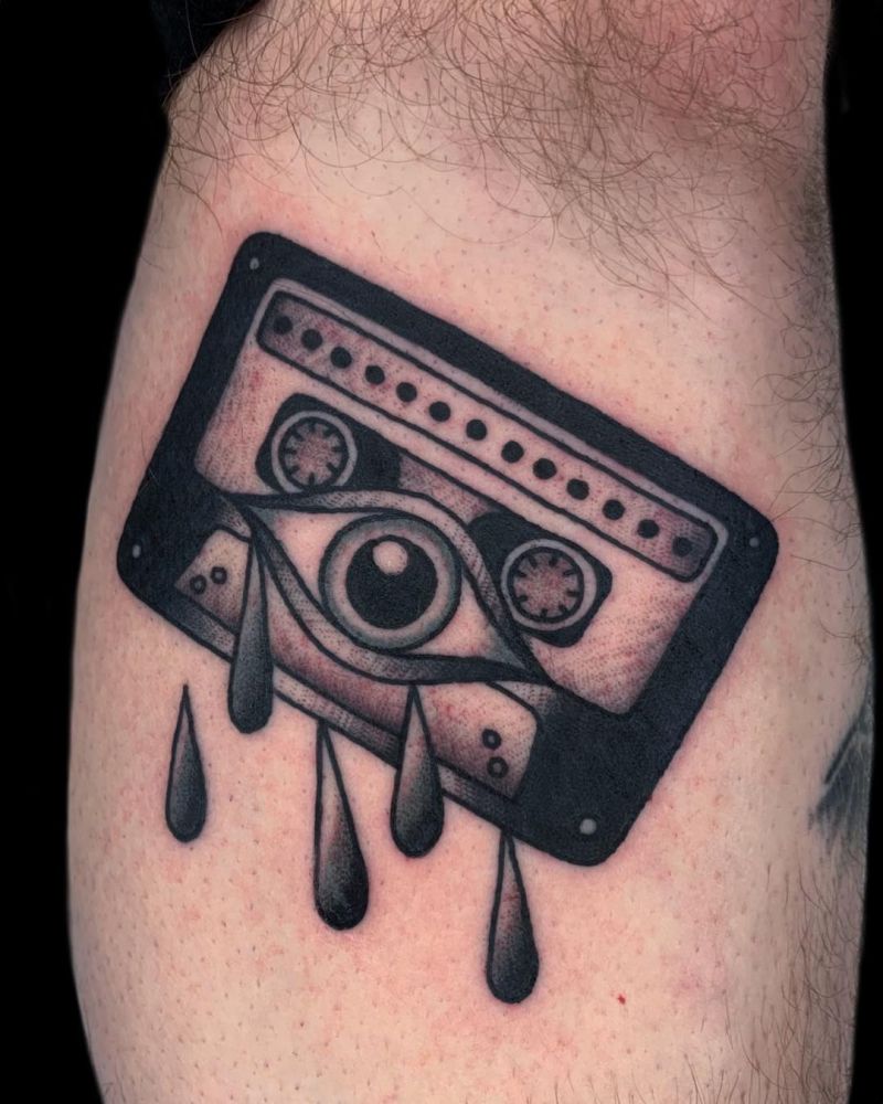 30 Pretty Tape Tattoos You Will Love