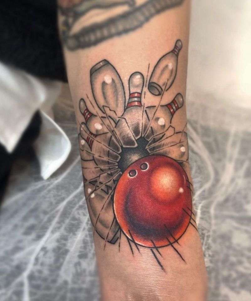 30 Bowling Tattoos Remind You to Relax