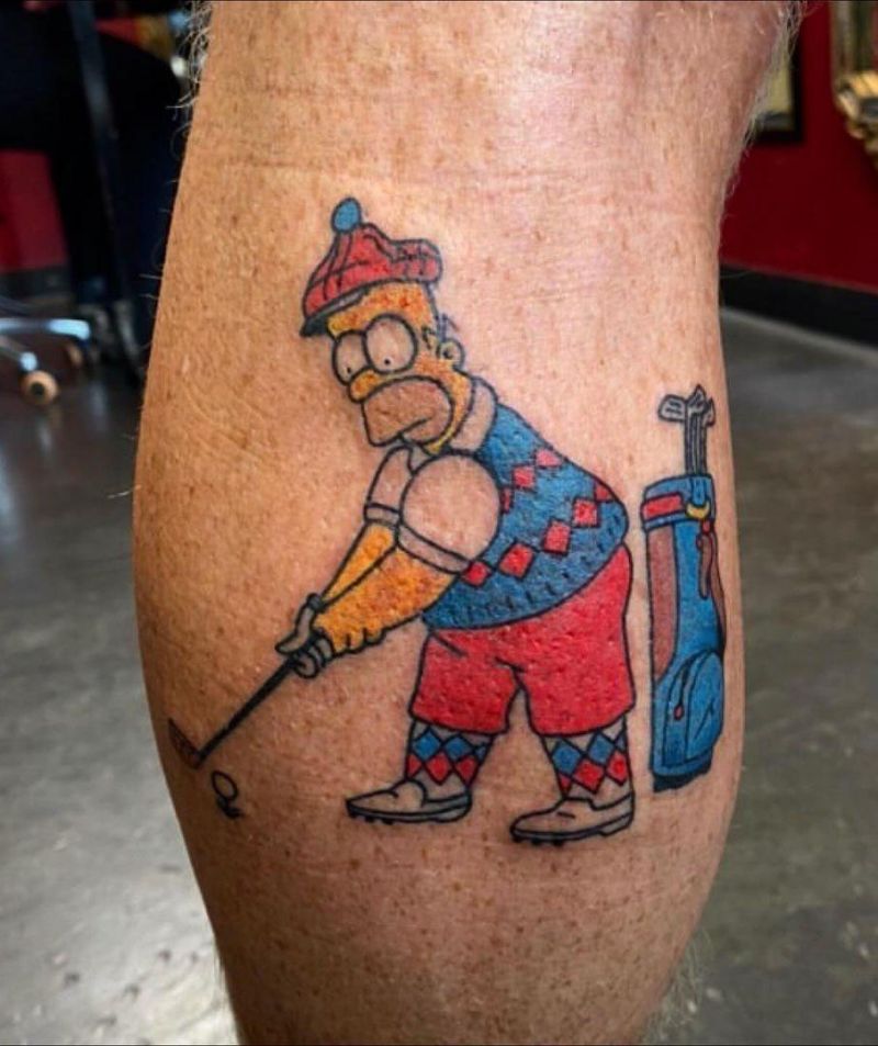 30 Golf Tattoos Remind You to Enjoy Life