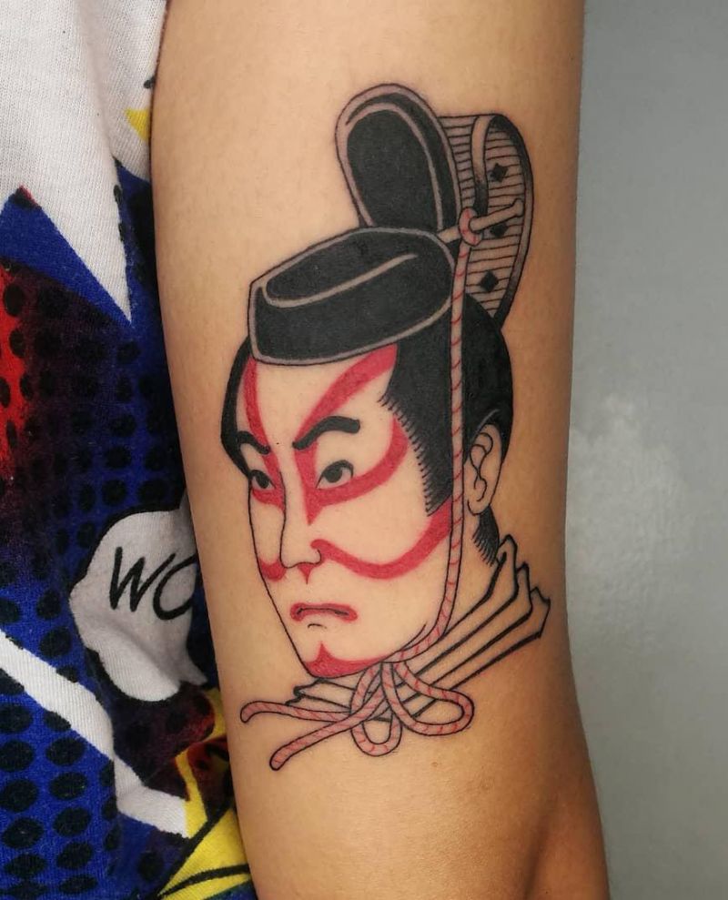 30 Pretty Kabuki Tattoos You Can Copy