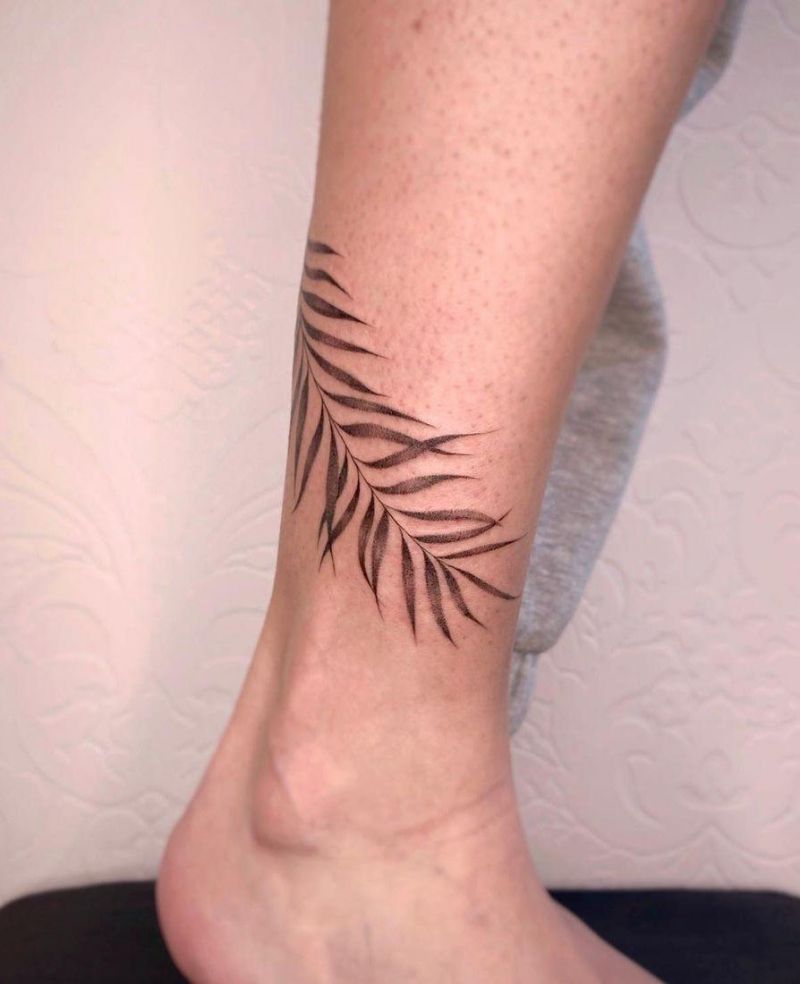 30 Pretty Palm Leaf Tattoos to Inspire You