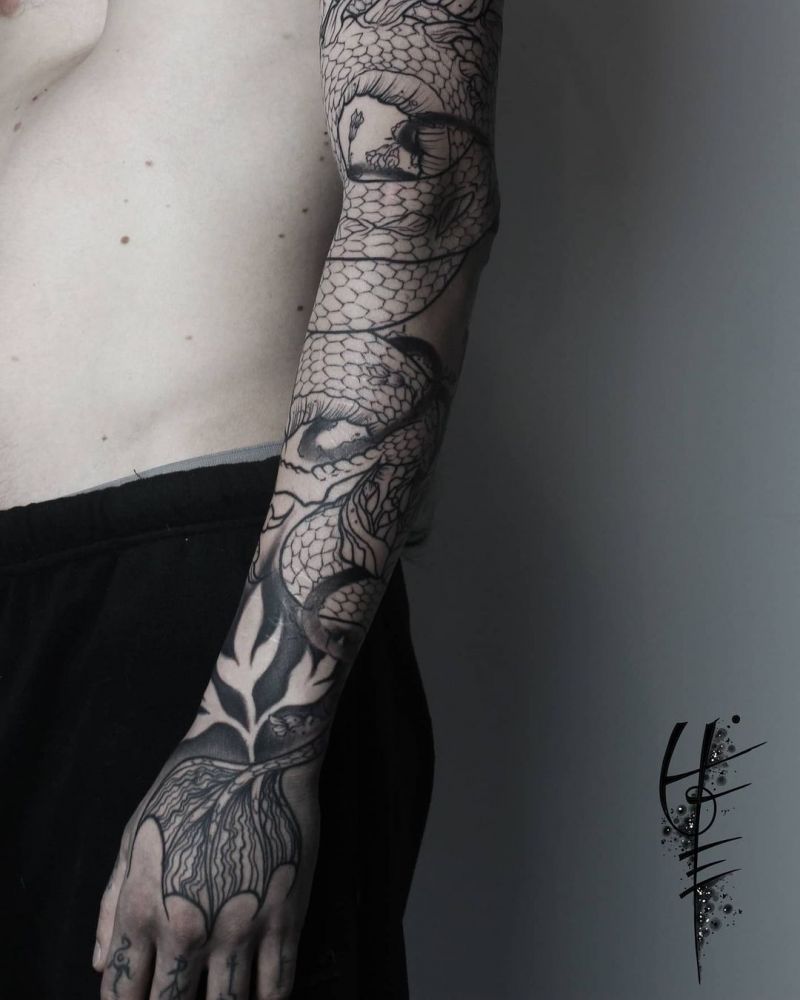 30 Elegant Sleeve Tattoos Make You Charming