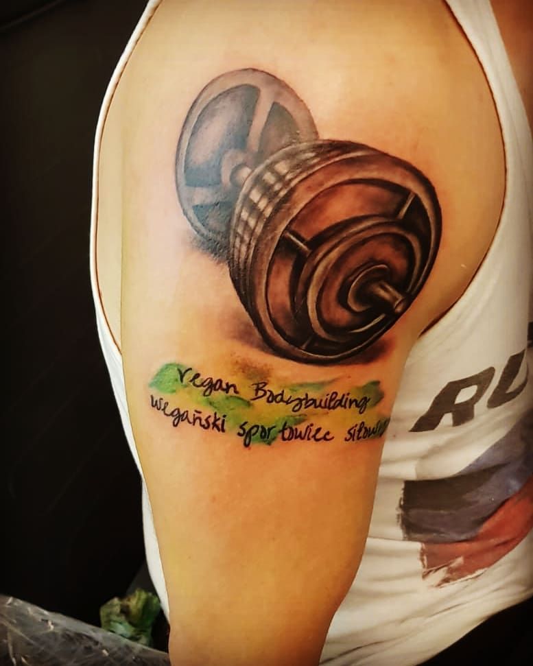 30 Powerful Barbell Tattoos You Should Not Miss