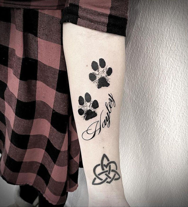 30 Cute Dog Paw Tattoos You Will Love