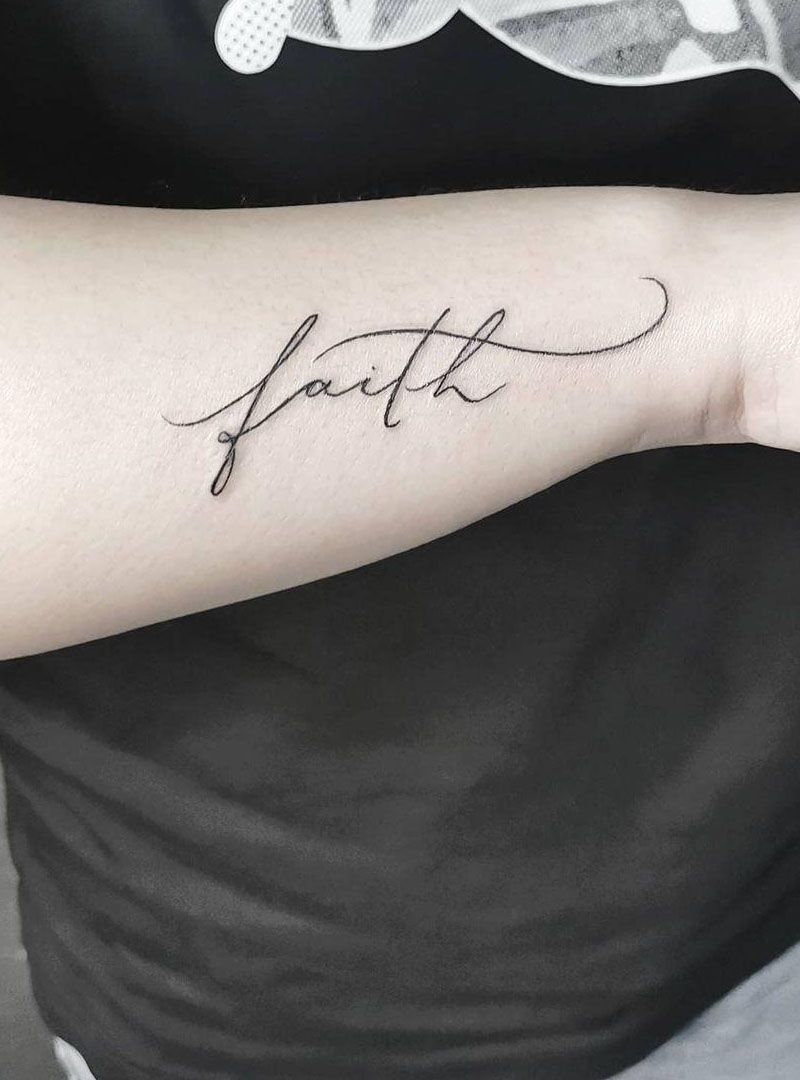 30 Pretty Faith Tattoos You Must Try