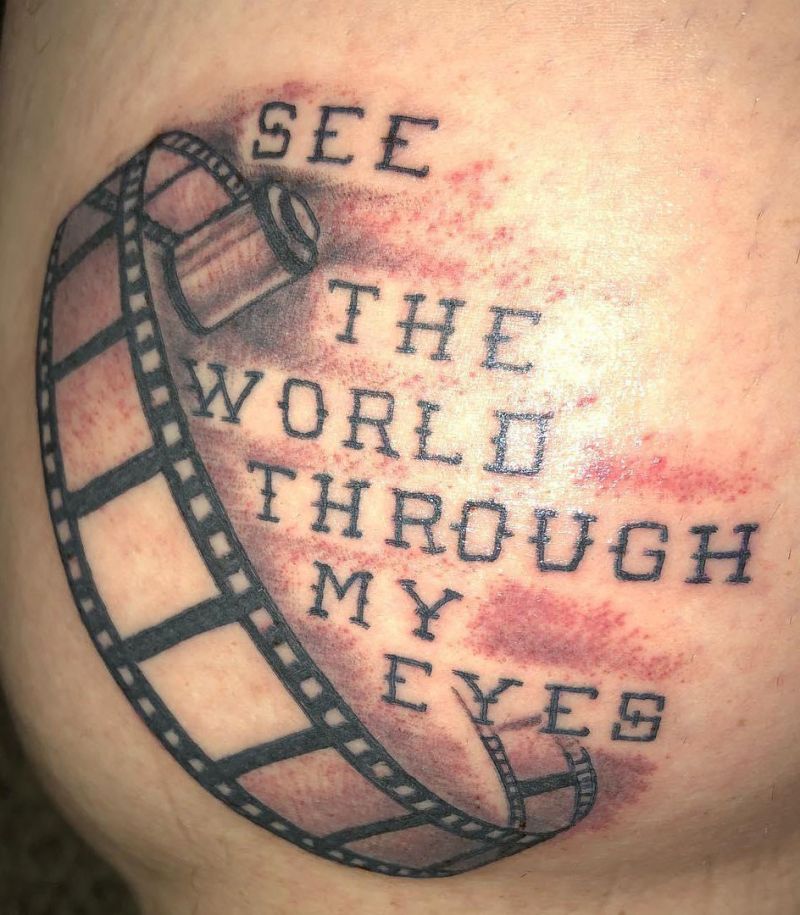 27 Pretty Film Strip Tattoos You Must Love