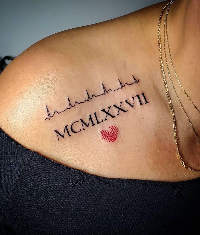 30 Pretty Heartbeat Tattoos to Inspire You