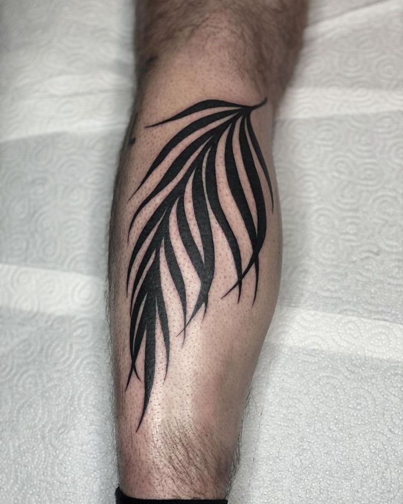 30 Pretty Palm Leaf Tattoos to Inspire You