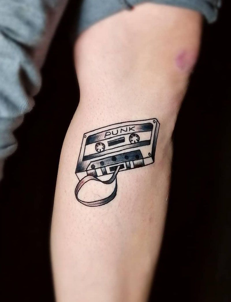 30 Pretty Tape Tattoos You Will Love