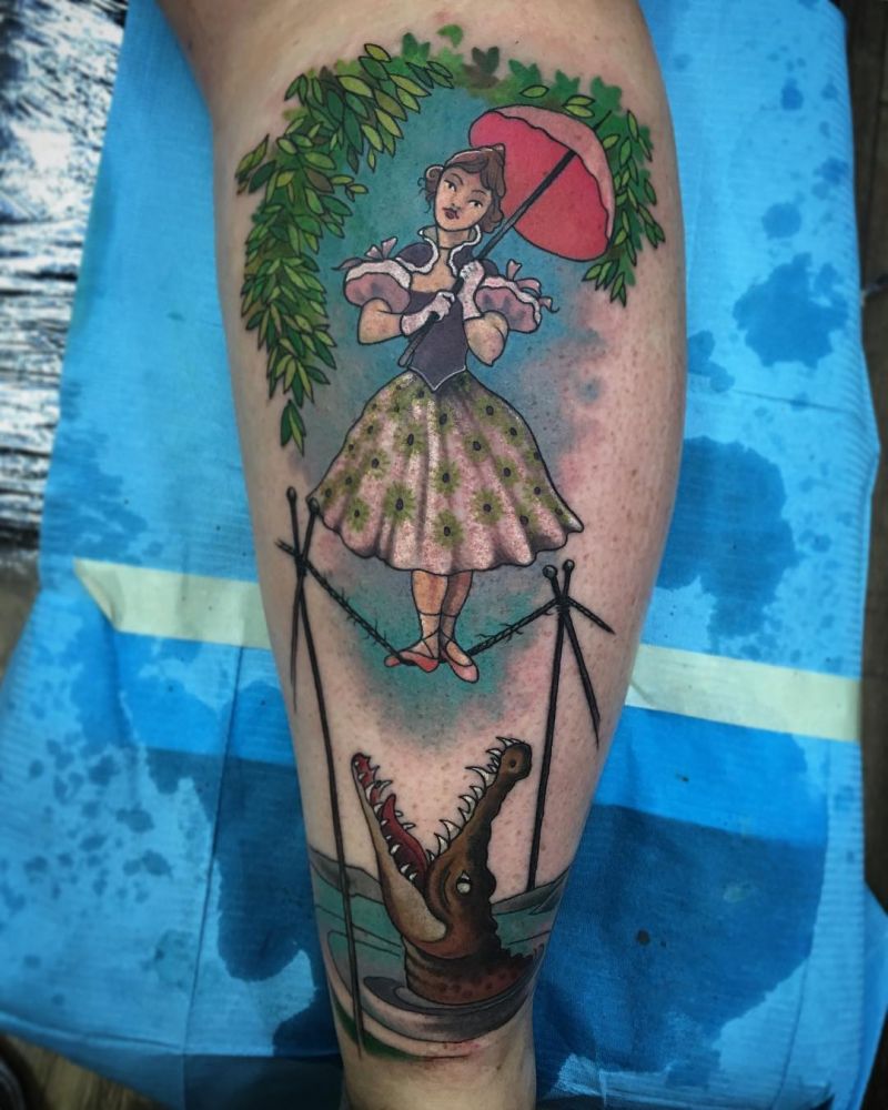 30 Tightrope Walker Tattoos Make You Attractive