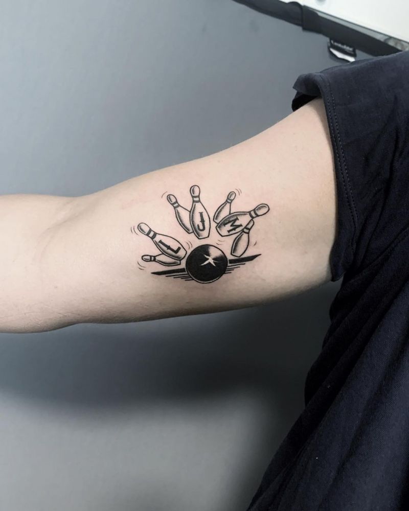 30 Bowling Tattoos Remind You to Relax