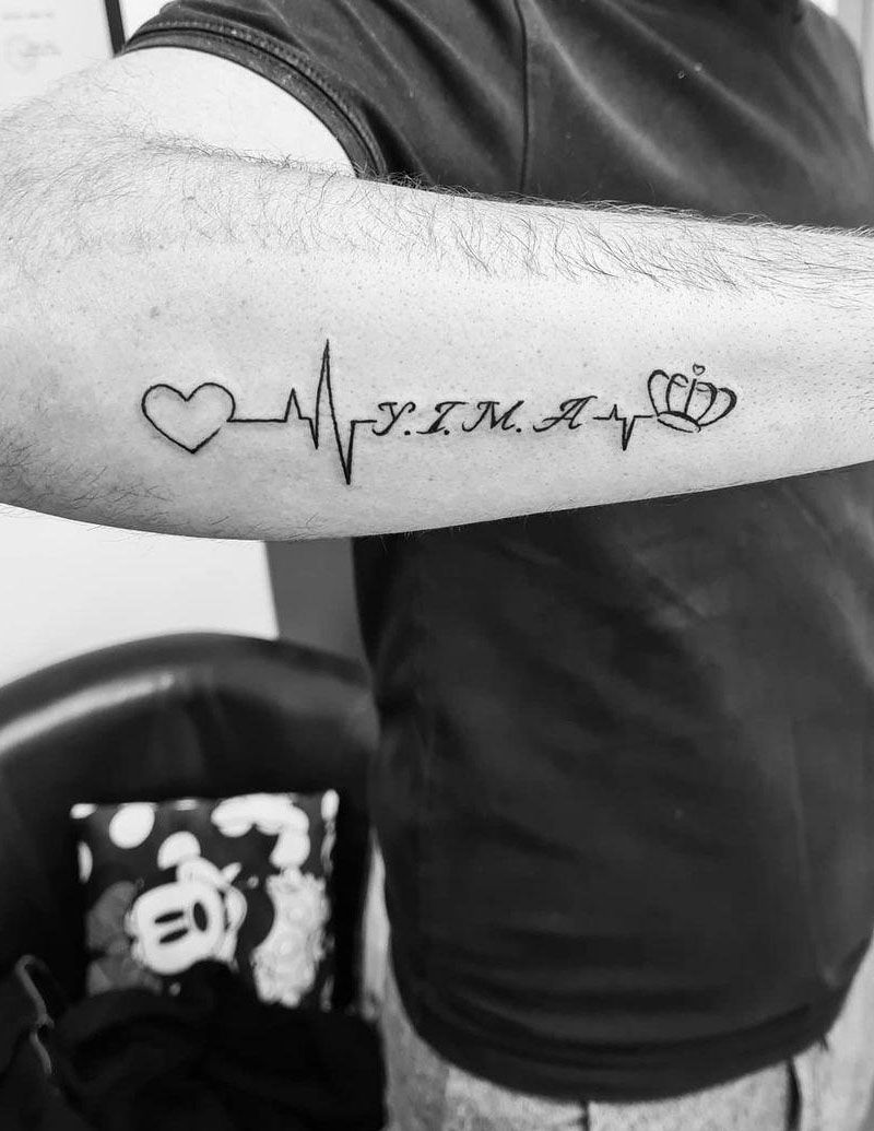 30 Pretty Heartbeat Tattoos to Inspire You