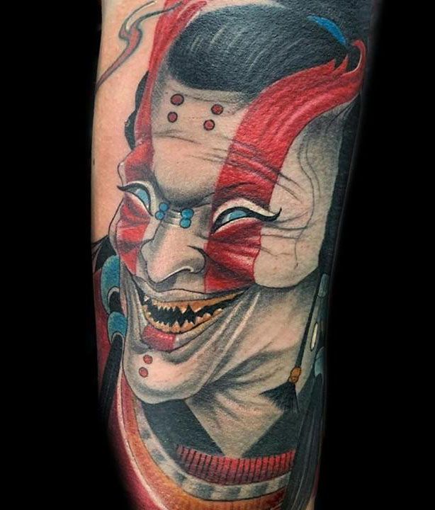 30 Pretty Kabuki Tattoos You Can Copy