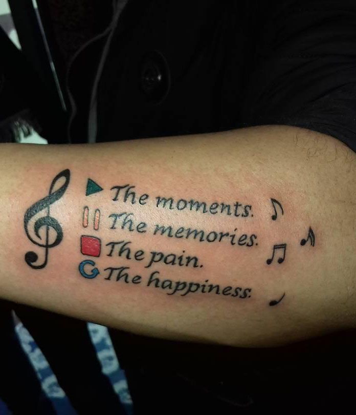 30 Pretty Play Pause Tattoos Give You Unexpected Feeling