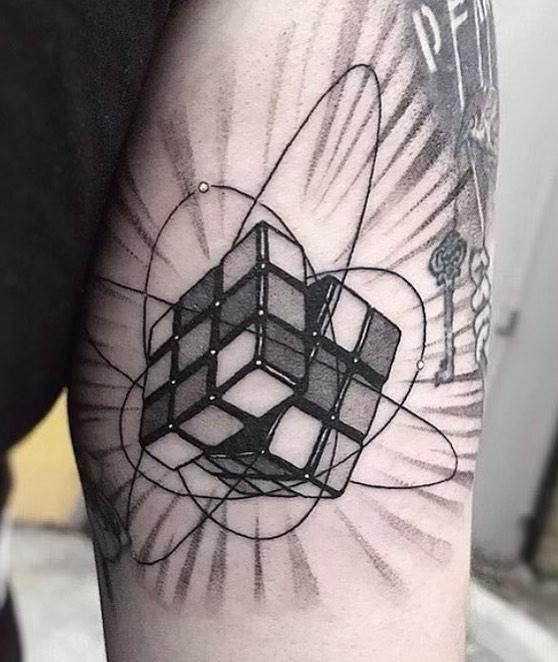 30 Great Rubik's Cube Tattoos You Can Copy