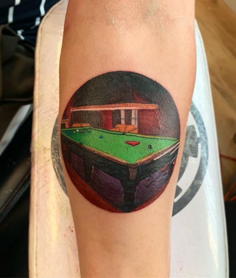 30 Pretty Billiard Tattoos You Will Love