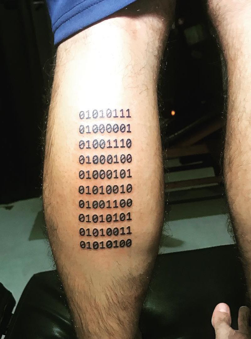 30 Creative Binary Tattoos You Can Copy