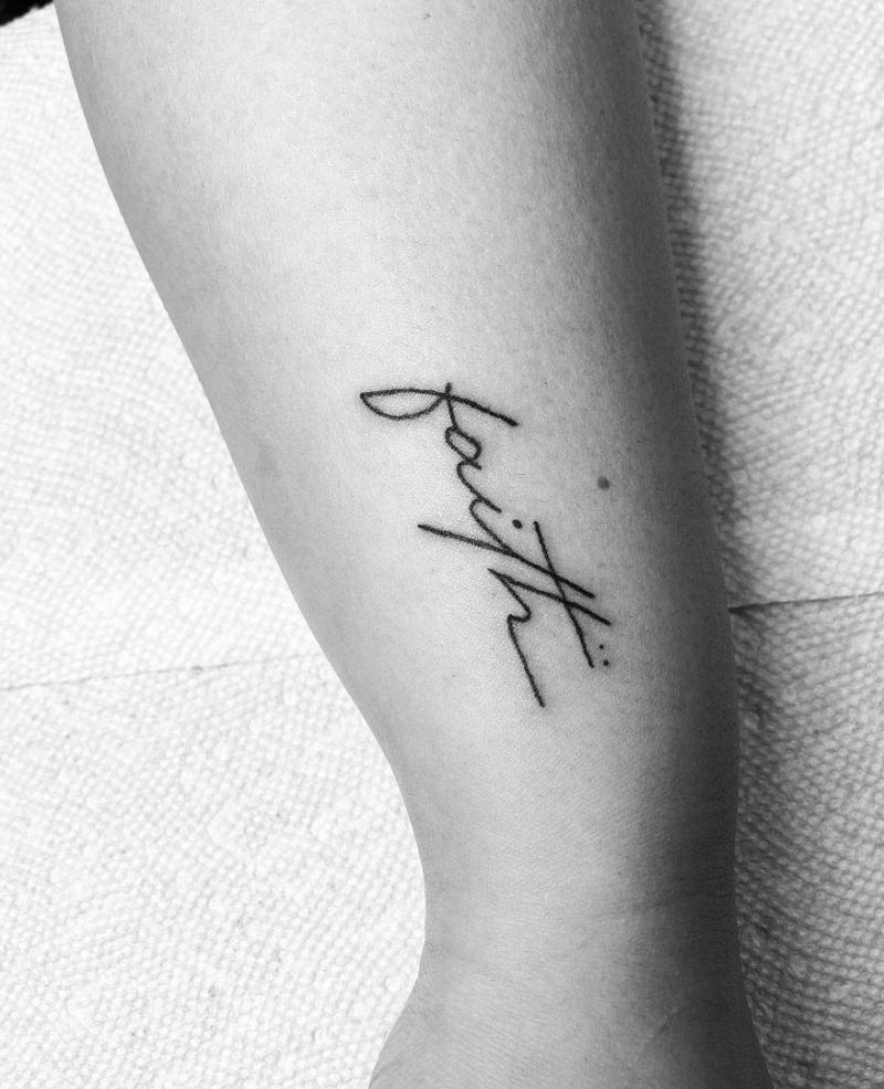 30 Pretty Faith Tattoos You Must Try