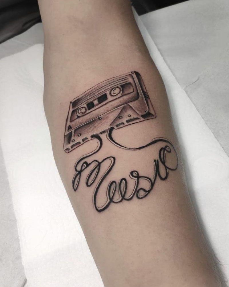 30 Pretty Tape Tattoos You Will Love