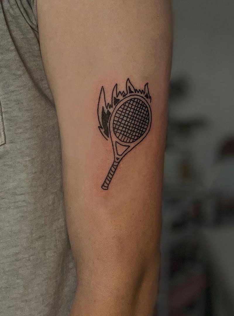 30 Pretty Tennis Tattoos to Inspire You