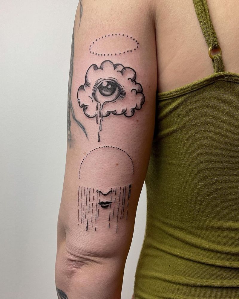 30 Pretty Crying Eye Tattoos Give You Inspiration