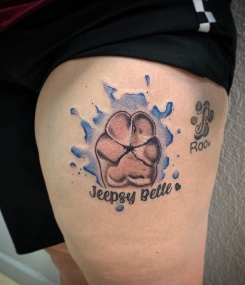 30 Cute Dog Paw Tattoos You Will Love