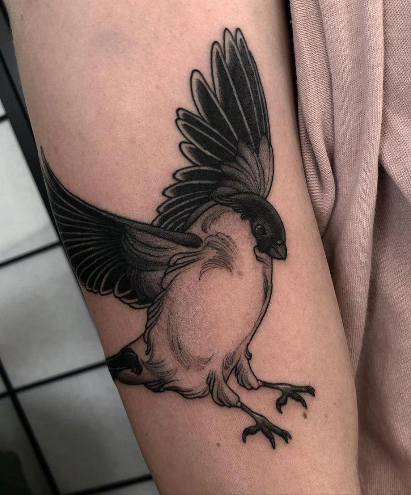 30 Cute Finch Tattoos You Must Love