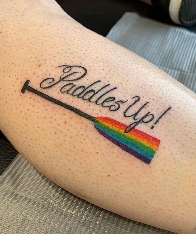 30 Pretty Paddle Tattoos Make You Attractive