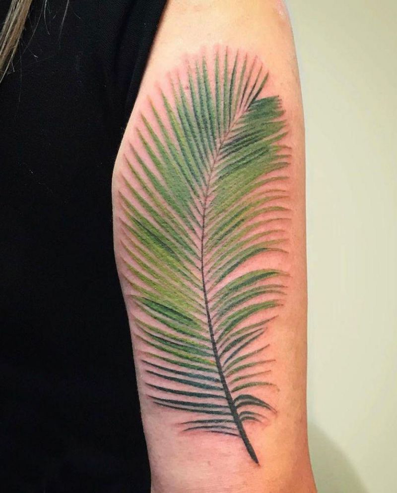 30 Pretty Palm Leaf Tattoos to Inspire You