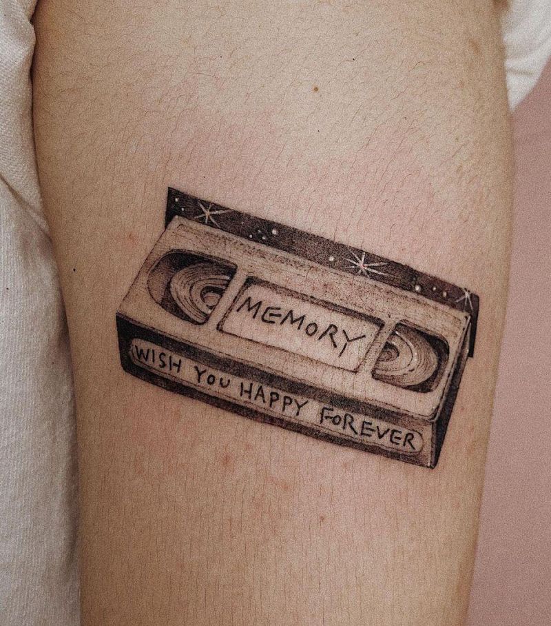 30 Pretty Tape Tattoos You Will Love