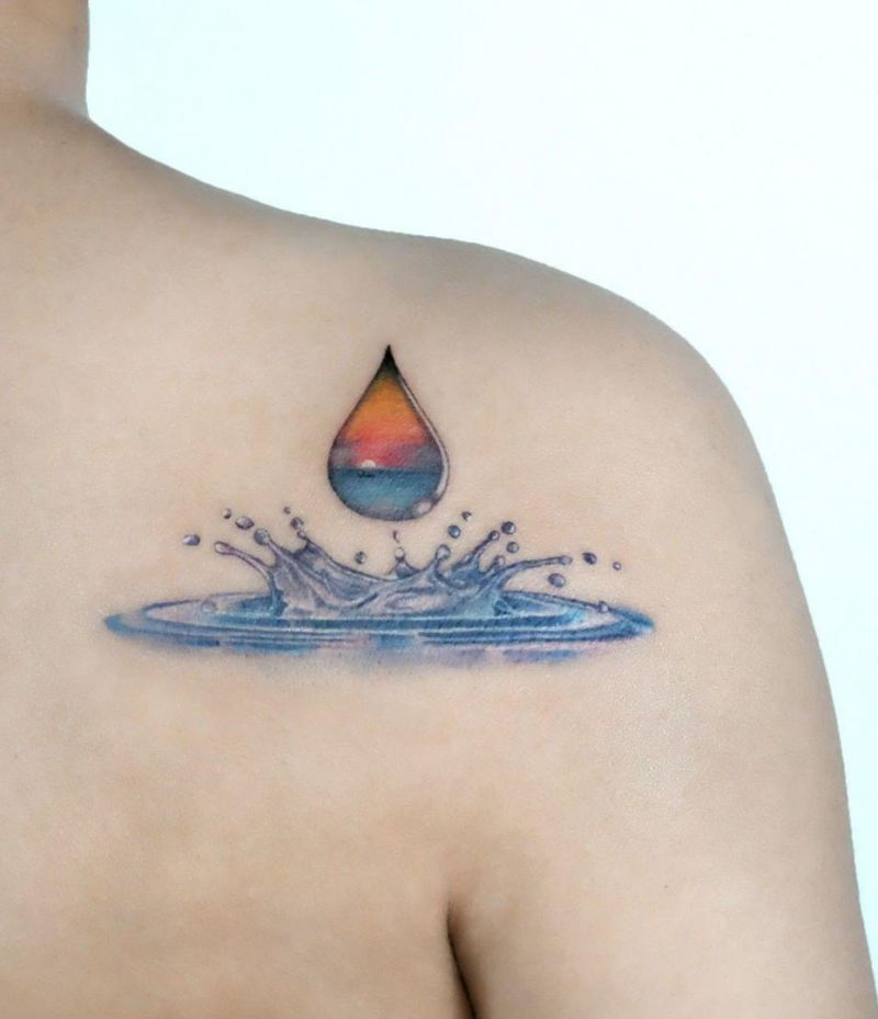 30 Creative Water Drop Tattoos You Must Try