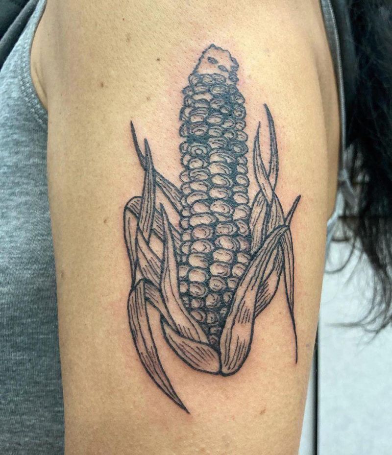 30 Pretty Corn Tattoos You Can Copy