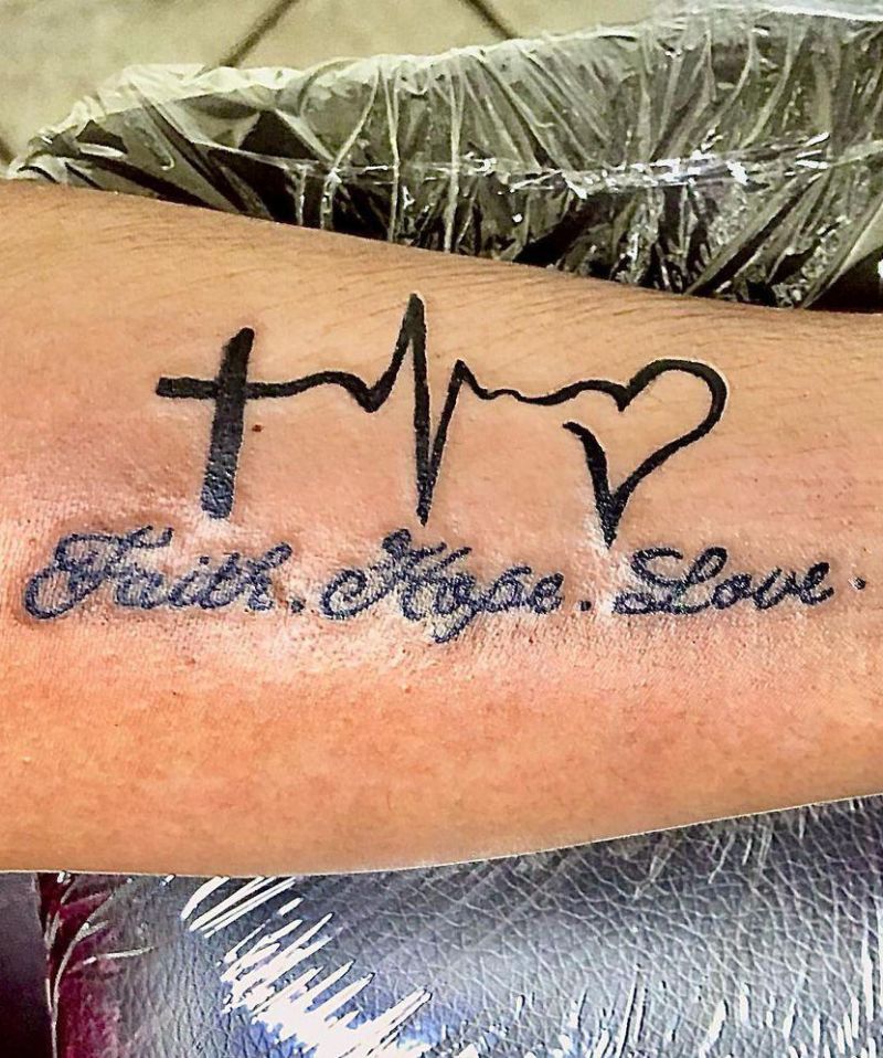 30 Pretty Faith Hope Love Tattoos You Must Try