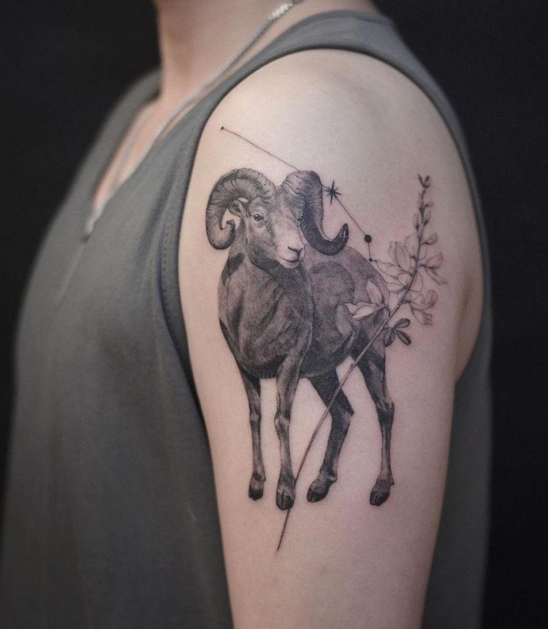 30 Pretty Goat Tattoos to Inspire You